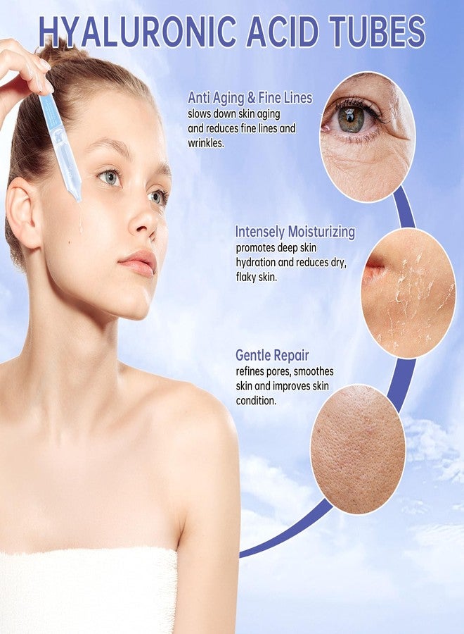 mopayzer 30 Pcs 5% Hyaluronic Acid Serum Ultra-Hydrating Vials, Hyaluronic Acid Tubes, Wake Nature Perfection Hylunaric Acid Serum, Single-Use Ultra-Hydrating Essence for Face - Image 5